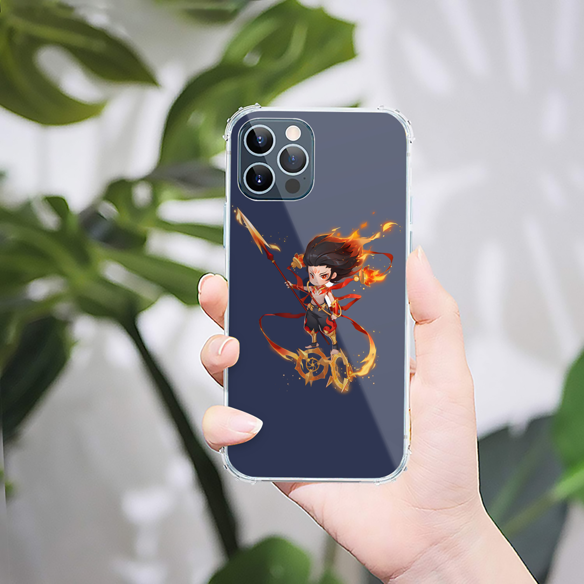 （画像用） Ne Zha 2 ナタ 魔童の大暴れ 【iPhone 12シリーズ対応】透明スマホケース（クリアソフトケース）